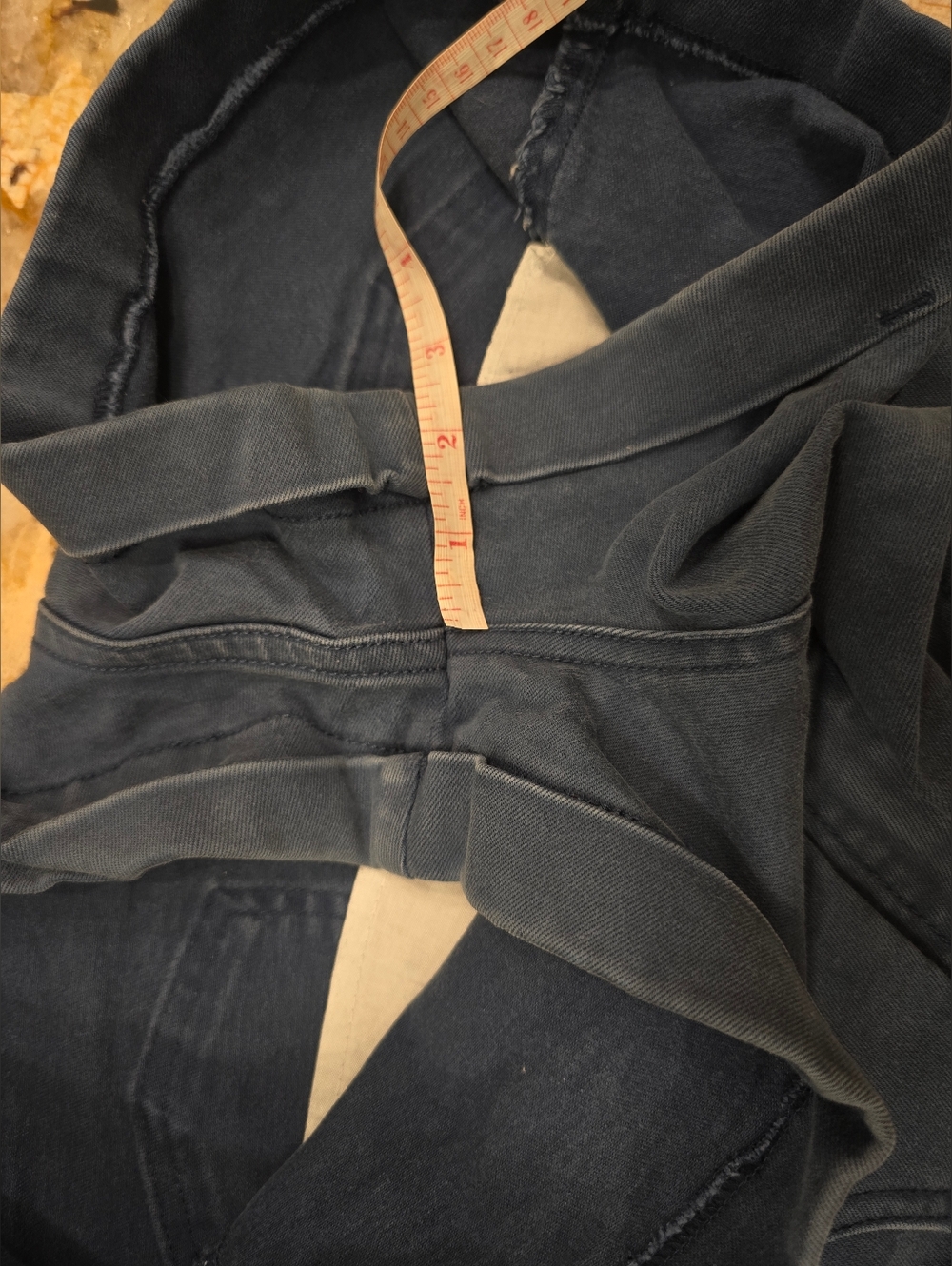Brandy Melville High Waisted Denim Shorts Navy Blue S - Picture 5 of 5